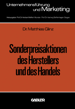 Sonderpreisaktionen des Herstellers und des Handels von Glinz,  Matthias