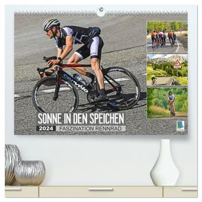 Sonne in den Speichen – Faszination Rennrad (hochwertiger Premium Wandkalender 2024 DIN A2 quer), Kunstdruck in Hochglanz von CALVENDO,  CALVENDO