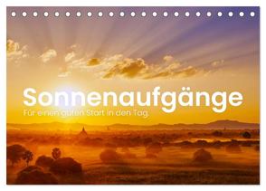 Sonnenaufgänge – Für einen guten Start in den Tag. (Tischkalender 2024 DIN A5 quer), CALVENDO Monatskalender von SF,  SF