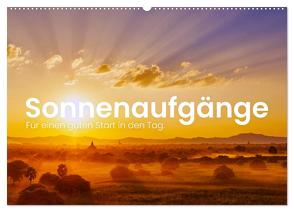 Sonnenaufgänge – Für einen guten Start in den Tag. (Wandkalender 2024 DIN A2 quer), CALVENDO Monatskalender von SF,  SF