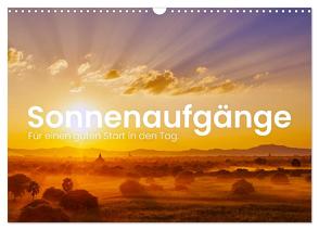 Sonnenaufgänge – Für einen guten Start in den Tag. (Wandkalender 2024 DIN A3 quer), CALVENDO Monatskalender von SF,  SF