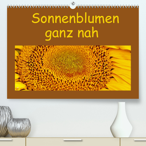 Sonnenblumen – ganz nah (Premium, hochwertiger DIN A2 Wandkalender 2022, Kunstdruck in Hochglanz) von Vorndran,  Hans-Georg