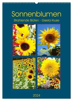 Sonnenblumen – Strahlende Blüten (Wandkalender 2024 DIN A2 hoch), CALVENDO Monatskalender von Kruse,  Gisela