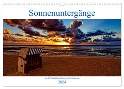 Sonnenuntergänge, an der Nordseeküste vor Cuxhaven (Wandkalender 2024 DIN A3 quer), CALVENDO Monatskalender von / Detlef Thiemann,  DT-Fotografie