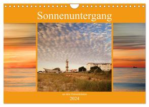 Sonnenuntergang an der Ostsee (Wandkalender 2024 DIN A4 quer), CALVENDO Monatskalender von Deter,  Thomas