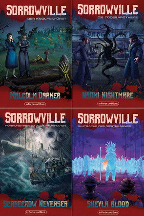 Sorrowville – Das Bundle von Blood,  Sheyla, Darker,  Malcolm, Harich,  Michaela, Krzywik-Groß,  Mike, Mayerhofer,  Jacqueline, Mützlitz,  Henning, Neversea,  Scarecrow, Nightmare,  Naomi