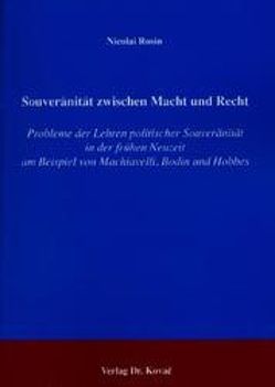 Souveränität zwischen Macht und Recht von Rosin,  Nicolai