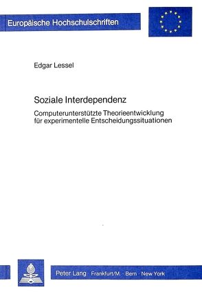 Soziale Interdependenz von Lessel,  Edgar