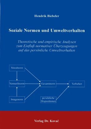 Soziale Normen und Umweltverhalten von Biebeler,  Hendrik