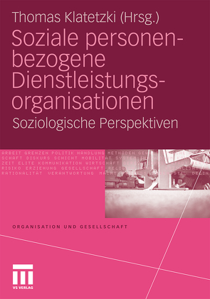 Soziale personenbezogene Dienstleistungsorganisationen von Klatetzki,  Thomas