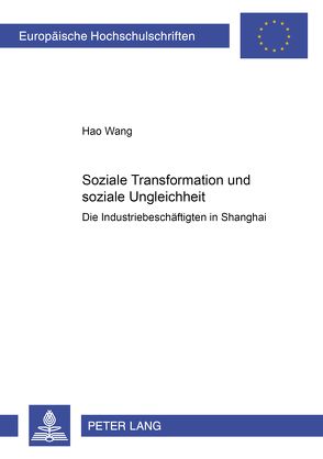 Soziale Transformation und soziale Ungleichheit von Wang,  Hao