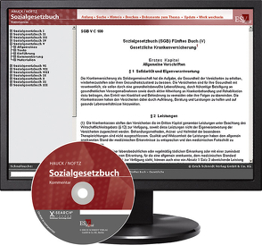 Sozialgesetzbuch (SGB) V: Gesetzliche Krankenversicherung – bei Kombibezug Print und CD-ROM von Becker,  Stefan, Blöcher,  Holger, Bockholdt,  Frank, Engelhard,  Wolfgang, Geiger,  Barbara, Gerlach,  Werner, Hamdorf,  Silke, Hannes,  Miriam, Hauck,  Karl, Hohnholz,  Barbara, Huck,  Angelika, Leopold,  Anders, Luthe,  Ernst-Wilhelm, Noftz,  Wolfgang, Oppermann,  Dagmar, Rademacker,  Olaf, Seifert,  Wolfgang, Sonnhoff,  Maren, Steege,  Reinhard, Wiegand,  Britta