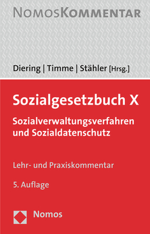 Sozialgesetzbuch X von Diering,  Björn, Stähler,  Thomas P., Timme,  Hinnerk