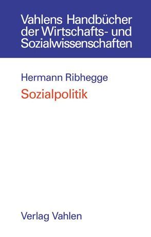 Sozialpolitik von Ribhegge,  Hermann