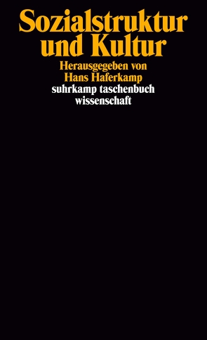 Sozialstruktur und Kultur von Haferkamp,  Hans, Hunter,  Geoff