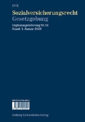 Sozialversicherungsrecht – Gesetzgebung EL 58 von Imhof,  Tristan