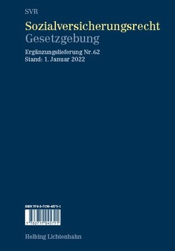 Sozialversicherungsrecht – Gesetzgebung EL 62 von Imhof,  Tristan