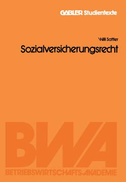 Sozialversicherungsrecht von Sattler,  Willi