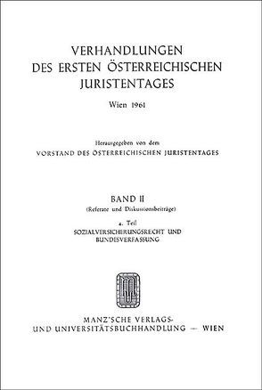 Sozialversicherungsrecht und Bundesverfassung von Mayer-Maly,  Theodor, Melas,  Reinhold