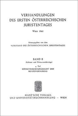 Sozialversicherungsrecht und Bundesverfassung von Mayer-Maly,  Theodor, Melas,  Reinhold