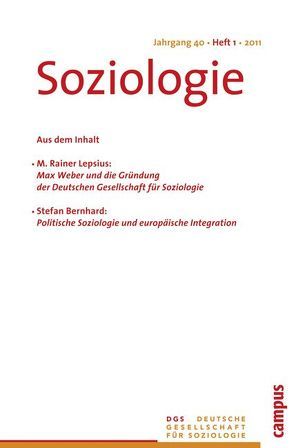 Soziologie 1.2011 von Vobruba,  Georg