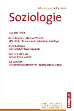 Soziologie 3.2016 von Vobruba,  Georg