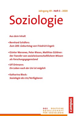 Soziologie 3/2020 von Farzin,  Sina