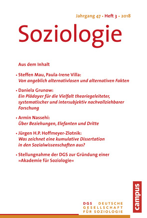 Soziologie 4.2018 von Farzin,  Sina