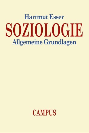 Soziologie von Esser,  Hartmut