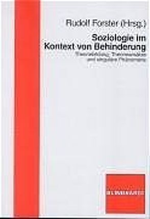 Soziologie im Kontext von Behinderung von Forster,  Rudolf