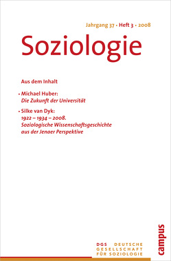 Soziologie 3.2008 von Vobruba,  Georg