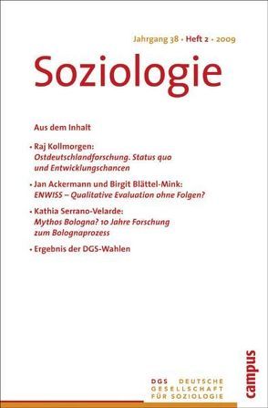 Soziologie 2.2009 von Vobruba,  Georg