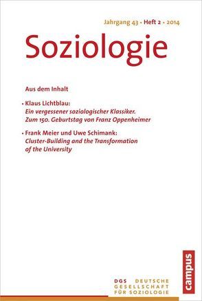 Soziologie 2.2014 von Vobruba,  Georg