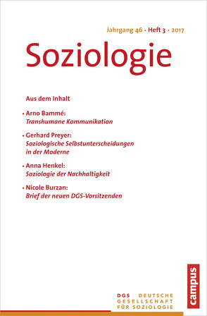 Soziologie 3.2017 von Farzin,  Sina