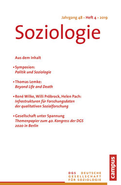 Soziologie 4/2019 von Farzin,  Sina