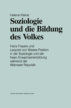 Soziologie und die Bildung des Volkes von Kleine,  Helene