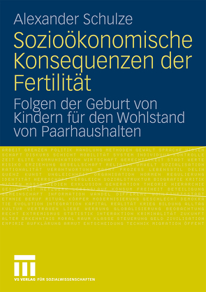 Sozioökonomische Konsequenzen der Fertilität von Schulze,  Alexander