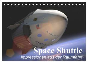 Space Shuttle. Impressionen aus der Raumfahrt (Tischkalender 2024 DIN A5 quer), CALVENDO Monatskalender von Stanzer,  Elisabeth