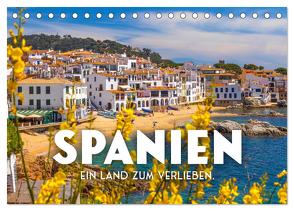 Spanien – ein Land zum Verlieben. (Tischkalender 2024 DIN A5 quer), CALVENDO Monatskalender von SF,  SF