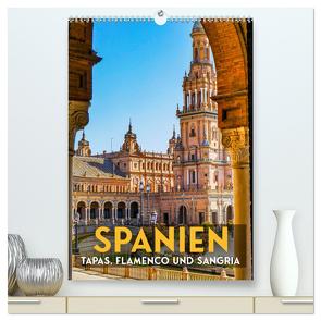 Spanien – Tapas, Flamenco und Sangria (hochwertiger Premium Wandkalender 2024 DIN A2 hoch), Kunstdruck in Hochglanz von SF,  SF