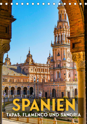 Spanien – Tapas, Flamenco und Sangria (Tischkalender 2023 DIN A5 hoch) von SF