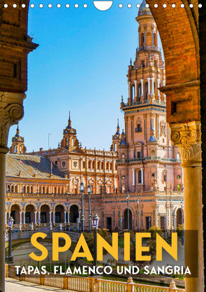 Spanien – Tapas, Flamenco und Sangria (Wandkalender 2023 DIN A4 hoch) von SF