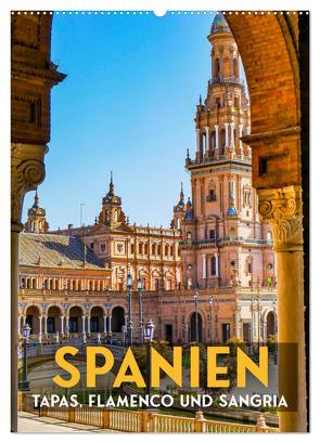 Spanien – Tapas, Flamenco und Sangria (Wandkalender 2024 DIN A2 hoch), CALVENDO Monatskalender von SF,  SF