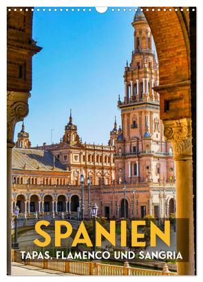 Spanien – Tapas, Flamenco und Sangria (Wandkalender 2024 DIN A3 hoch), CALVENDO Monatskalender von SF,  SF