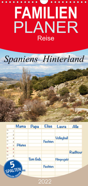 Familienplaner Spaniens Hinterland (Wandkalender 2022 , 21 cm x 45 cm, hoch) von Salzmann,  Ursula