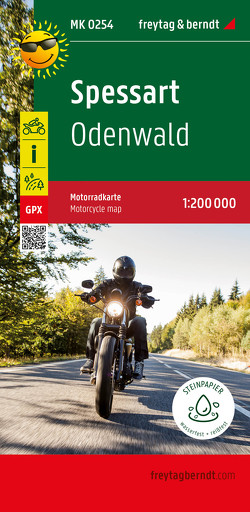 Spessart, Motorradkarte 1:200.000, freytag & berndt