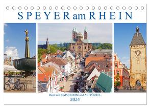 Speyer am Rhein. Rund um Kaiserdom und Altpörtel (Tischkalender 2024 DIN A5 quer), CALVENDO Monatskalender von M. Laube,  Lucy