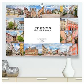 Speyer Impressionen (hochwertiger Premium Wandkalender 2024 DIN A2 quer), Kunstdruck in Hochglanz von Meutzner,  Dirk