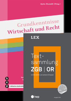 Spezialangebot «Textsammlung ZGB | OR» und «Grundkenntnisse Wirtschaft und Recht» von Balmer-Zahnd,  Rahel, Brunetti,  Aymo, Friedli,  Vera, Müller Vasquez Callo,  Renato C, Müller,  Adrian S.