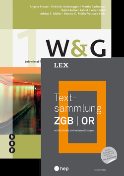 Spezialangebot «Textsammlung ZGB | OR» und «W&G 1» von Andereggen,  Heinrich, Bachmann,  Martin, Balmer-Zahnd,  Rahel, Bieli,  Alex, Friedli,  Vera, Krause,  Angela, Müller Vasquez Callo,  Renato C, Müller,  Adrian S.